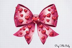 Coquette Valentine Clipart PNG Product Image 1