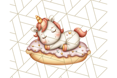 Cute Dessert Unicorn PNG Clipart with Cupcakes &amp; Candies Product Image 4