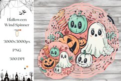 Pink Halloween Wind Spinner Design, Funny Ghosts Spinner Product Image 1