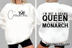 I&#039;m not a drama queen SVG, Funny Quotes SVG Product Image 1
