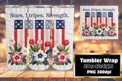 RADIANT PNG Tumbler Design 20oz , Patriotic Product Image 1