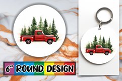 Yuletide Sparkle Round Ornament Design Product Image 1