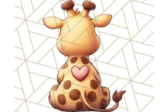 Cute Back View Sitting Animal Clipart PNG From Behind Product Image 4