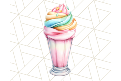 Pastel Sweet Treats Clipart, Ice Cream, Cakes, Donuts Png Product Image 4