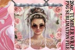 Uplifting Gift 20oz tumbler wrap, Woman Product Image 1