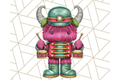 Christmas Monster Clipart, Funny Holiday Creature PNG Art Product Image 4