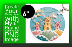 Unique Circle PNG Car Coaster Design , Holiday Product Image 1