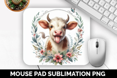 Cute Animals Mouse Pad Bundle, Sublimation Mouse Pad PNG Product Image 17