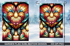 Garden Flag Sublimation| Flower Garden Flag PNG Product Image 1