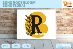 Boho Root Bloom Boho Floral Monogram Product Image 1