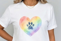 Pet Memorial Rainbow Bridge Clipart | 70 Watercolor PNG Product Image 13