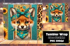 GRACEFUL 20oz Tumbler Wrap for DIY , Cute Animals Product Image 1