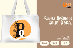 Blush Botanics Boho Floral Monogram Product Image 1