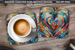 Christmas Coaster Sublimation, Christmas Coaster PNG Design Product Image 1
