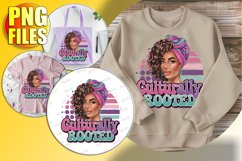 Elegant TSHIRT Gift Magic PNG, Afro Woman Product Image 1