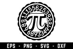 Pi Svg Design|Pi Mathematics SVG Cut files | Cricut Product Image 1
