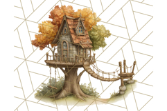 Cozy Cabin Critters Clipart PNG, Fall Animal Png Product Image 4