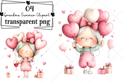 Whimsical Funny Grandma Summer Clipart Watercolor PNG Product Image 1