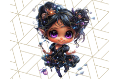 Halloween Fairy Clipart PNG, Cute Chibi Fairy Art Clip Art Product Image 4
