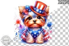4th of July Dog Sublimation - Clipart PNG Design Product Image 1