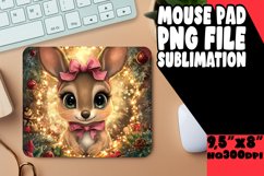 Playful Desk Pad Design Sublimation, Christmas Animals Product Image 1