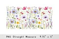 Glass Can Wraps Sublimation, Wildflowers Libbey Can Glass Product Image 2