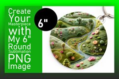 Gorgeous 3D Summer Wrap for Round Design Sublimation Product Image 1