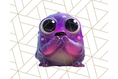 Slime Monster Clipart, Colorful Goo Graphics Png Product Image 4