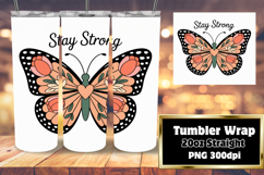 FLAWLESS PNG for 20oz Tumbler , Butterfly Product Image 1
