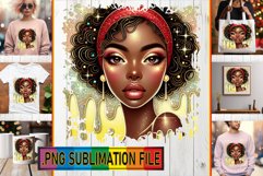 Unique TSHIRT PNG Gift Magic, Afro Girl Product Image 1