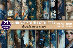 Zodiac Tarot Star Sign Art Collection Bundle PNG Product Image 1