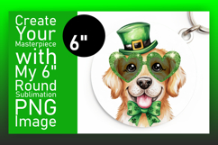 Playful Round Design Keychain PNG , St Patrick Product Image 1