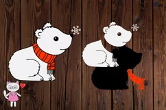 Cute Polar Bear SVG cut file for cricut and silhouette, Product Image 2