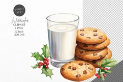 Christmas clipart, Milk clipart, Winter clipart Product Image 1
