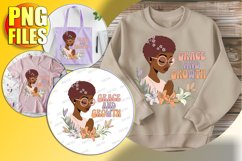ENCHANTED TSHIRT Designs PNG, Pray Woman Product Image 1