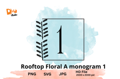 Rooftop Floral Monogram Product Image 1