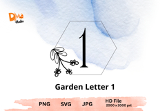 Garden Letter Monogram Product Image 1