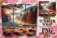 Cozy dreams 20oz tumbler wrap, Autumn Product Image 1