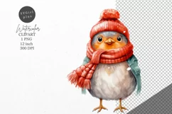Christmas clipart, Robin clipart, Winter clipart Product Image 1