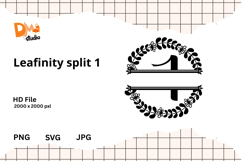Leafinity Split Monogram Product Image 1