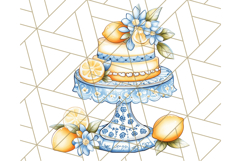 Mediterranean Cottagecore Kitchen PNG Clipart with Lemons Product Image 4