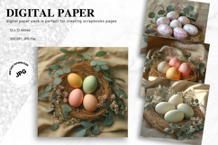 Easter Egg Blank Background Backdrop Wallpaper Wall Art_28 Product Image 1