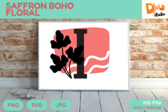 Saffron Boho Floral Monogram Product Image 1