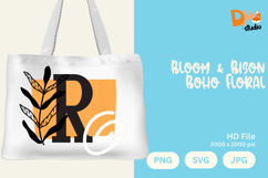 Bloom &amp; Bison Boho Floral Monogram Product Image 1