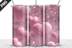 Valentines Love Skinny Tumbler PNG Wrap| Valentines Tumbler Product Image 5