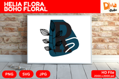 Helia Flora Boho Floral Monogram Product Image 1