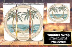 Sublimation Tumbler Wrap Design Scenic Landscape Art 20oz Product Image 1