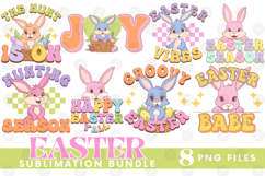 Easter Sublimation PNG Bundle Bunny Chick Farm Hip Hop Joy Product Image 1