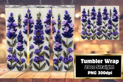 Spring Blossom 20oz Tumbler Wrap - Floral Marvel Product Image 1