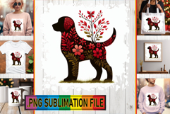Dazzling TOTE BAG Designs PNG, Flower Animals Product Image 1